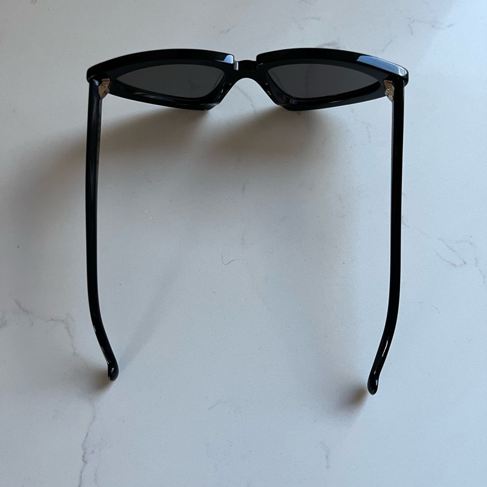 Zimmermann Verona Black Vintage Style Cat Eye Sunglasses Retail $280 - Picture 3 of 14